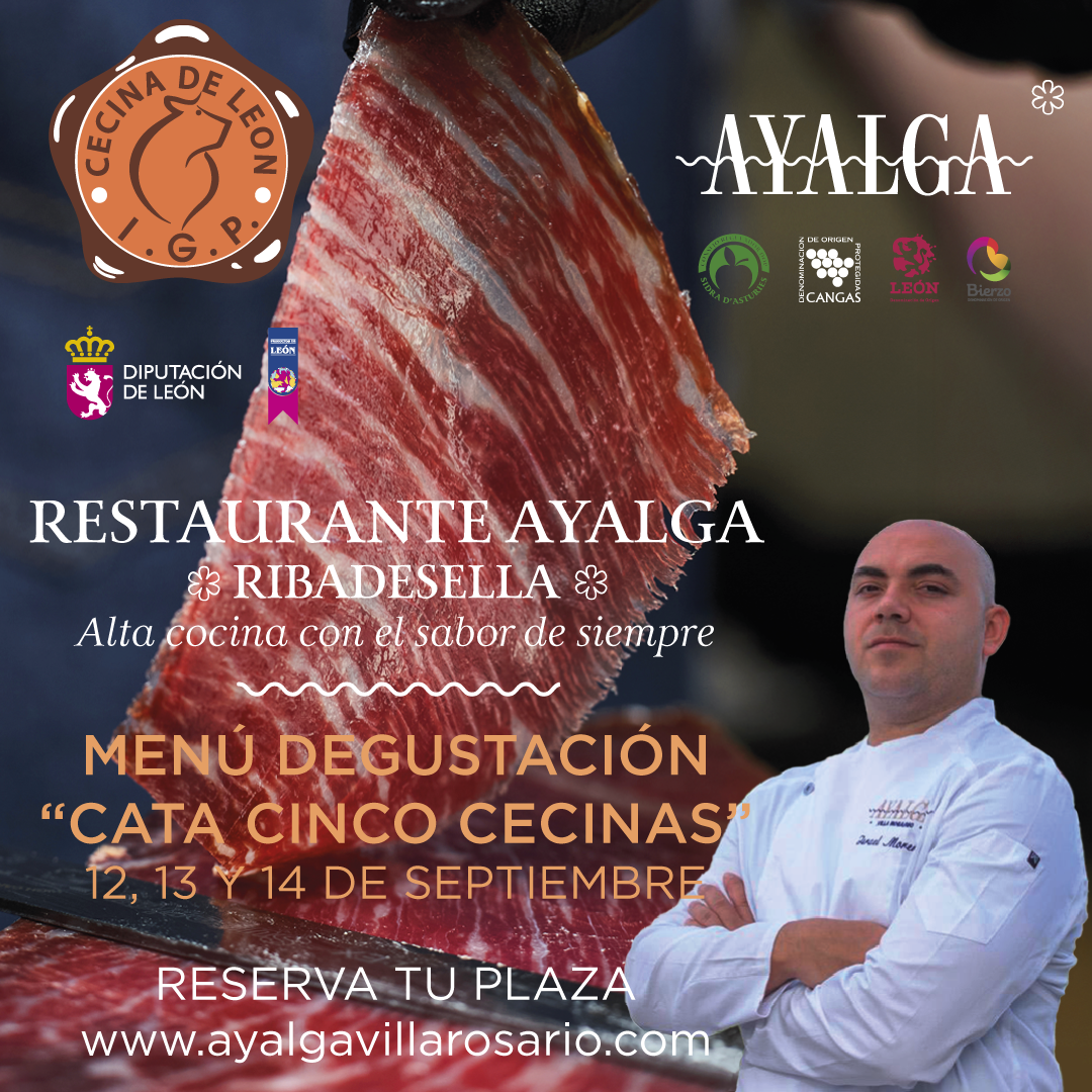 Cata y menú de la IGP Cecina de León en el Restaurante Ayalga